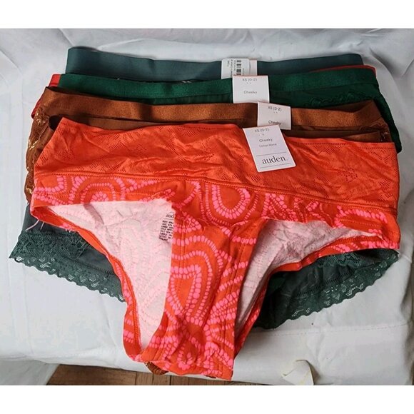 Auden Other - New Auden Women's Multicolor 6 Pairs Mixed Cheeky Underwear Mid-Rise Size XS 7